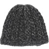 Chaos Winnie Heather Crochet Beanie for Women Heather Black